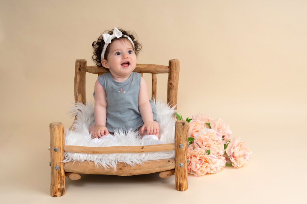 baby on bed